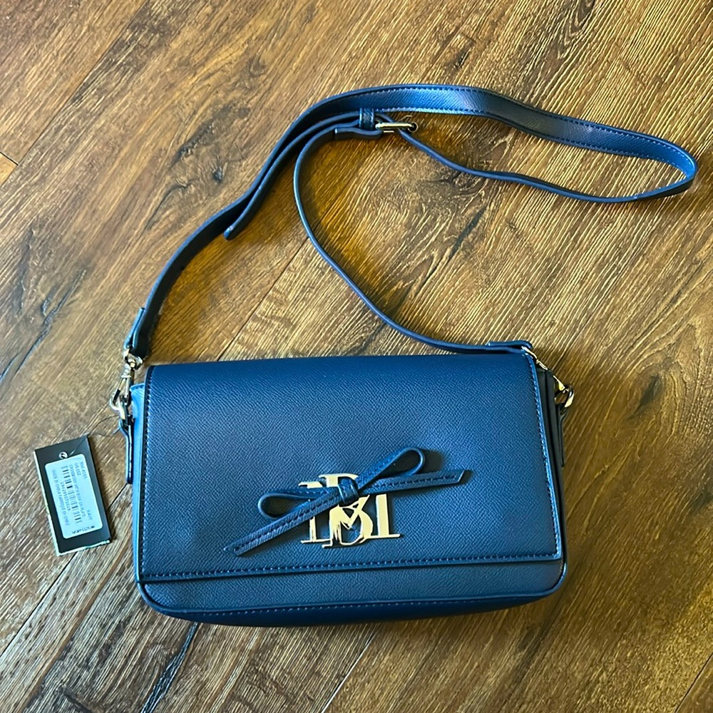 NWT Badgley Mischka Vegan Leather Purse - Navy